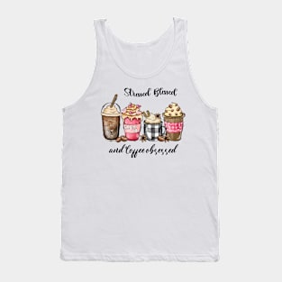 Stressed Blessed And Coffee Obsessed Valentine Tank Top